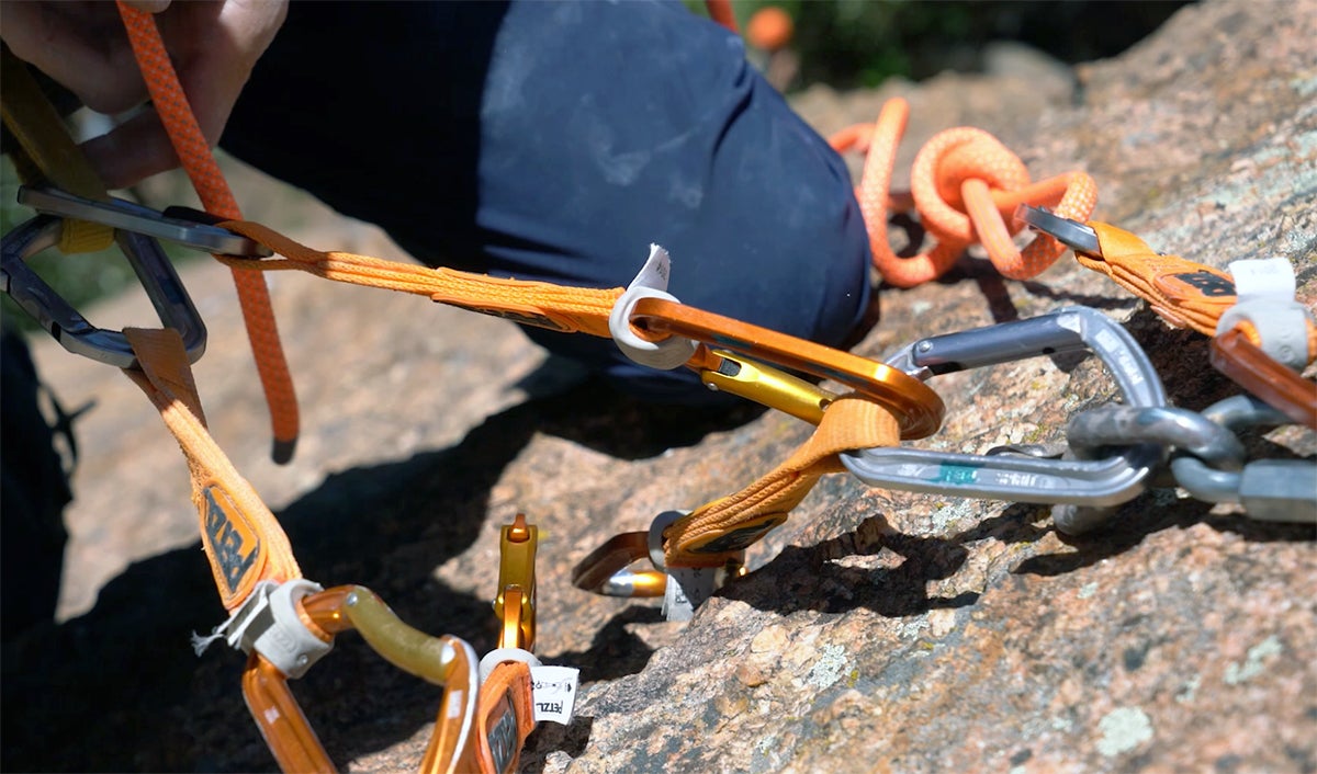 Intro to Sport Climbing cleaning anchors
